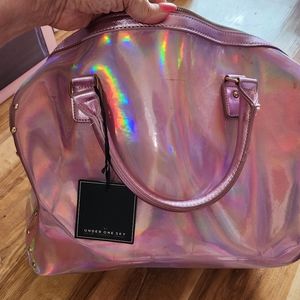 Under One Sky iridescent overnight bag